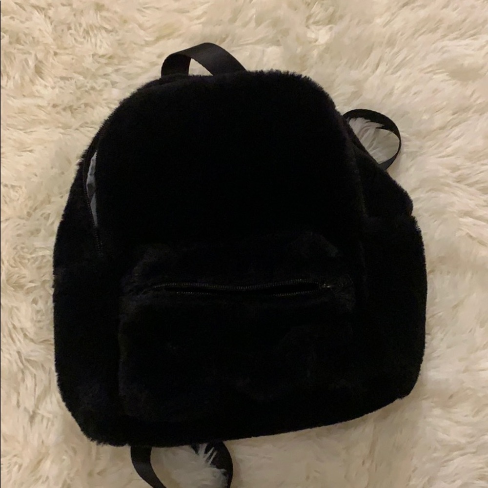 Furry mini Backpack